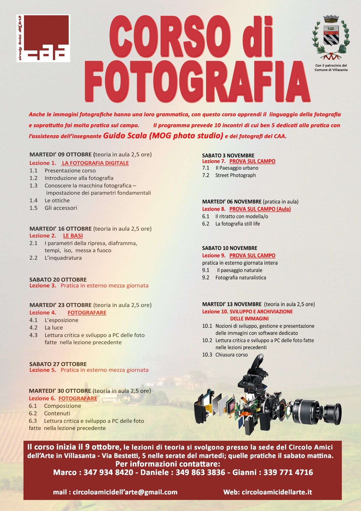 Scopri di più sull'articolo CORSO DI FOTOGRAFIA 2018