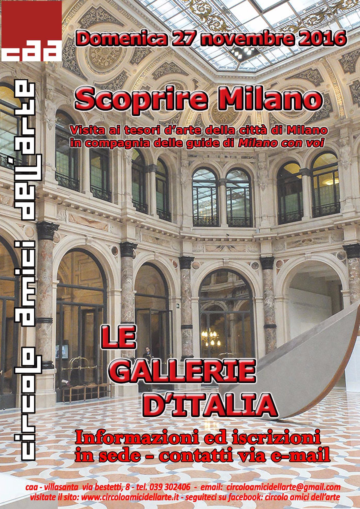 Scopri di più sull'articolo GALLERIE D’ITALIA 2016