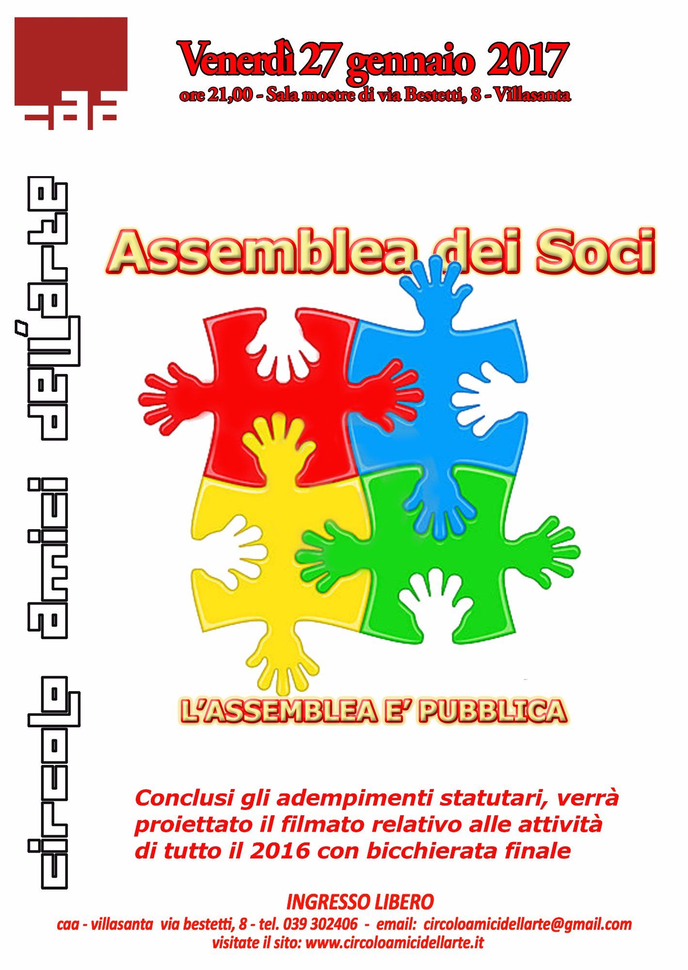 Scopri di più sull'articolo ASSEMBLEA – ULTIMO AVVISO